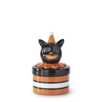 Design Shop 7.25" Ceramic Black Cat Canister