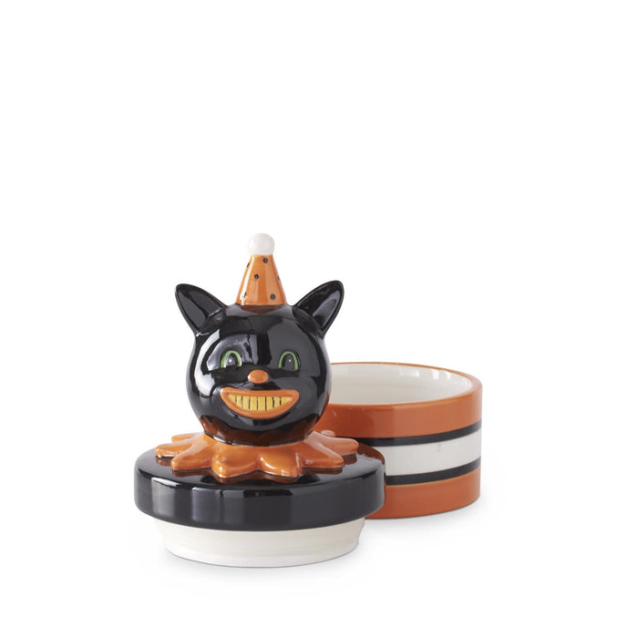 Design Shop 7.25" Ceramic Black Cat Canister