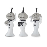 Design Shop Assorted 8.25 Inch Jack O Lantern Men. Set of 3.