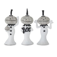 Design Shop Assorted 8.25 Inch Jack O Lantern Men. Set of 3.