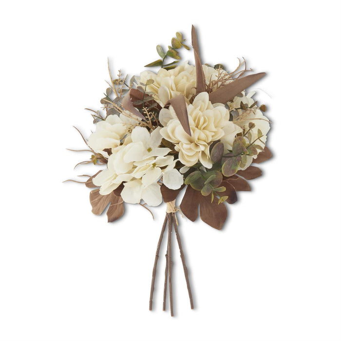 Design Shop 14 Inch Cream Faux Dried Floral Bundle (4 Stems)