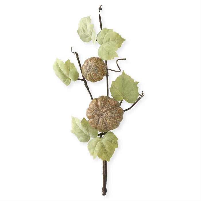 Design Shop 22 Inch Brown & Green Speckled Double Pumpkin