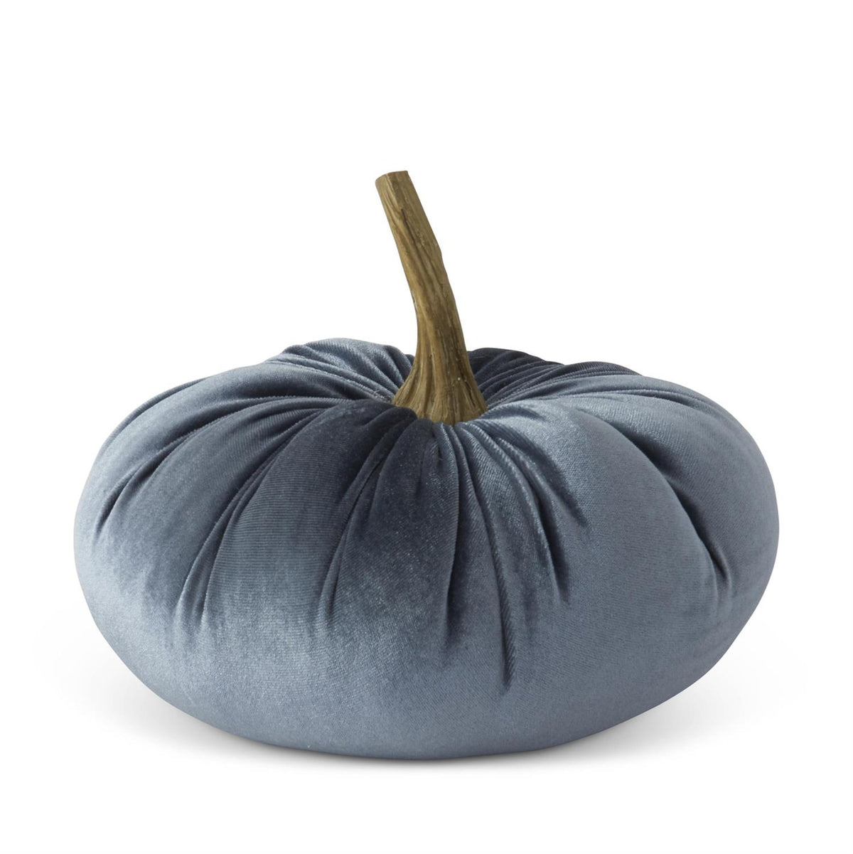 Design Shop 6.25 Inch Blue Velvet Stuffed Pumpkin