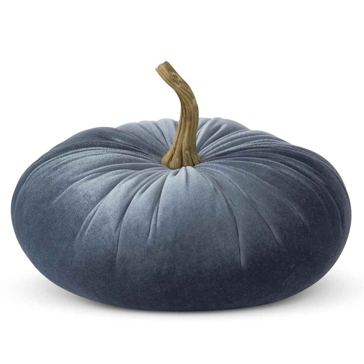 Design Shop 7.25 Inch Blue Velvet Stuffed Pumpkin