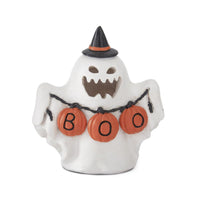 Design Shop 5.25 Inch Resin LED BOO Ghost W/witch Hat