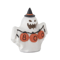 Design Shop 5.25 Inch Resin LED BOO Ghost W/witch Hat