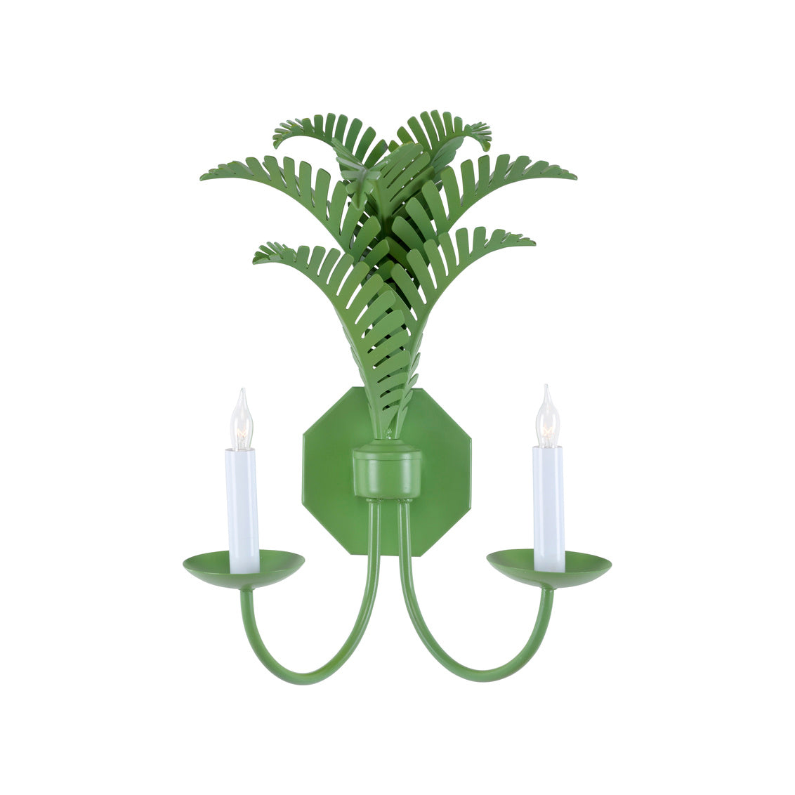 Wildwood Royal Palm Sconce - Green