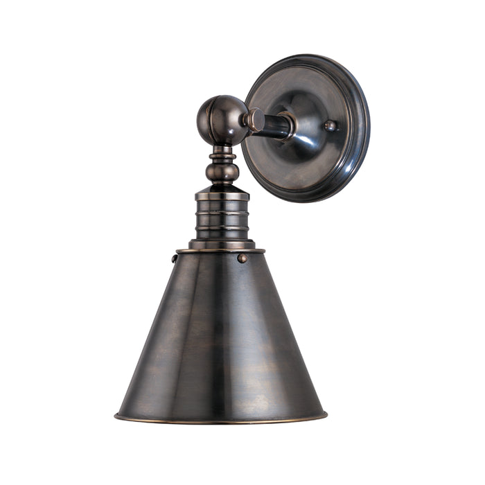 Hudson Valley One Light Wall Sconce from the Darien collection in Distressed Bronze finish