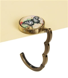 Design Shop Crystal Butterfly Print Purse Hanger