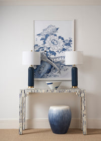 Chelsea House Bone Inlay Console - Blue