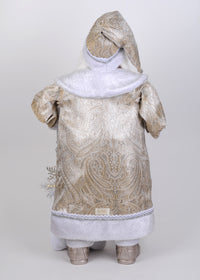 Karen Didion Lighted White Elegance Santa