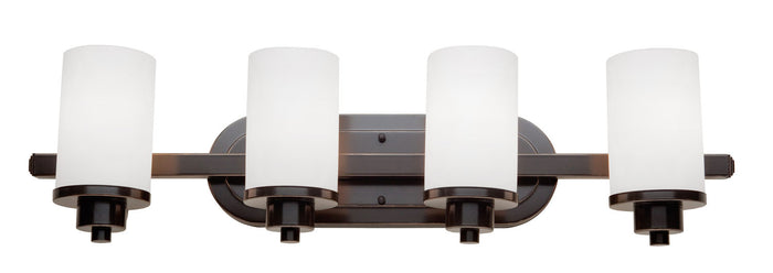 Artcraft Four Light Bathroom Vanity from the Parkdale collection in Oil Rubbed Bronze finish