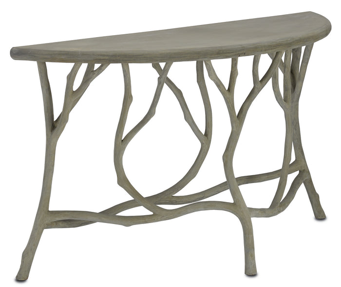Currey and Company Console Table from the Hidcote collection in Portland/Faux Bois finish