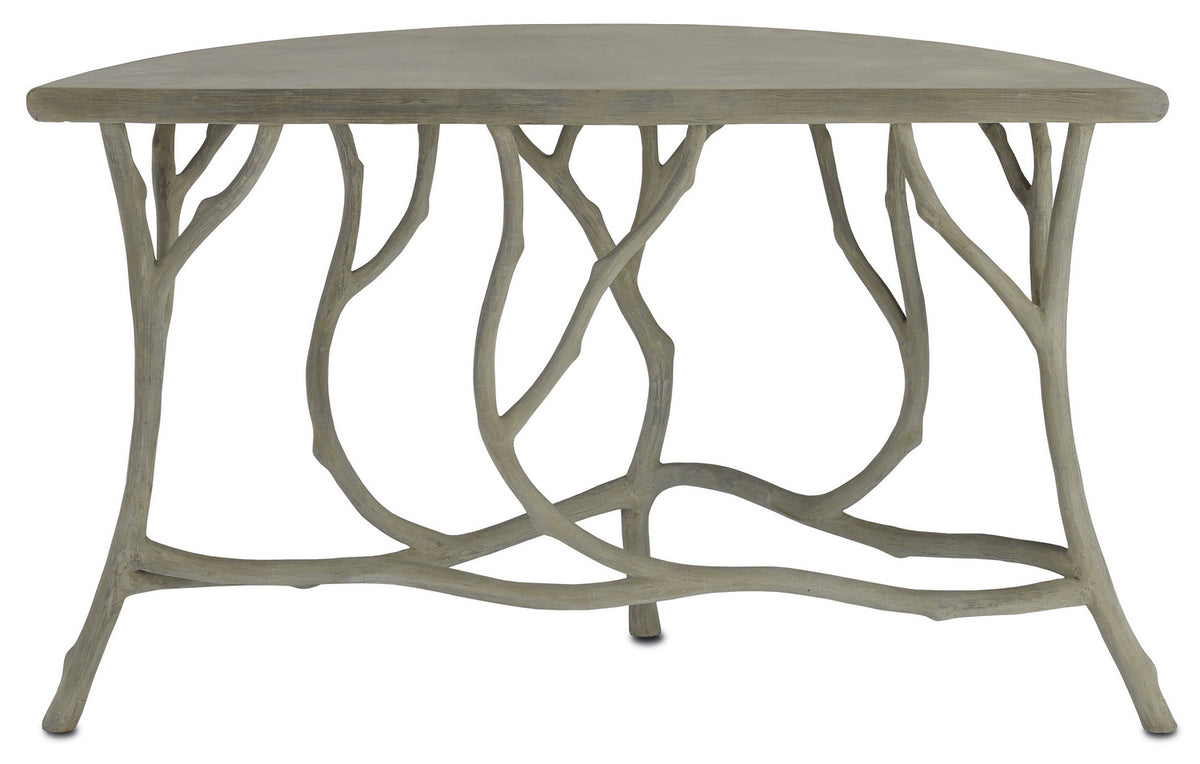 Currey and Company - 2374 - Console Table - Portland/Faux Bois