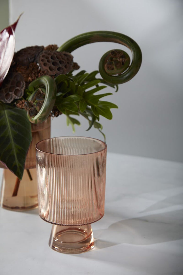 Design Shop Pink Kersten Vase, 5.25" X 8".