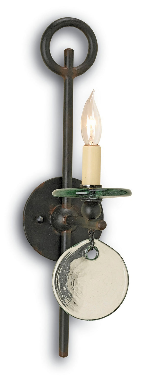 Currey and Company - 5107 - One Light Wall Sconce - Sethos Collection - Old Iron