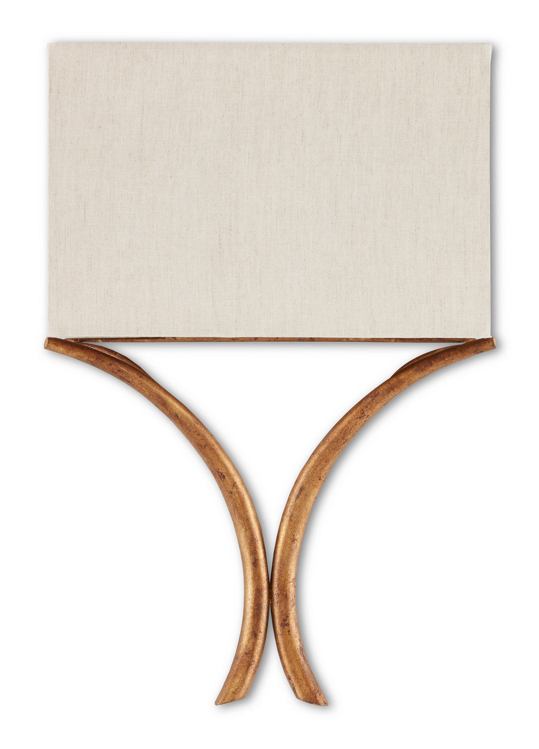 Currey and Company - 5901 - One Light Wall Sconce - Cornwall - French Gold Leaf