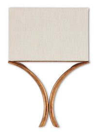 Currey and Company - 5901 - One Light Wall Sconce - Cornwall - French Gold Leaf