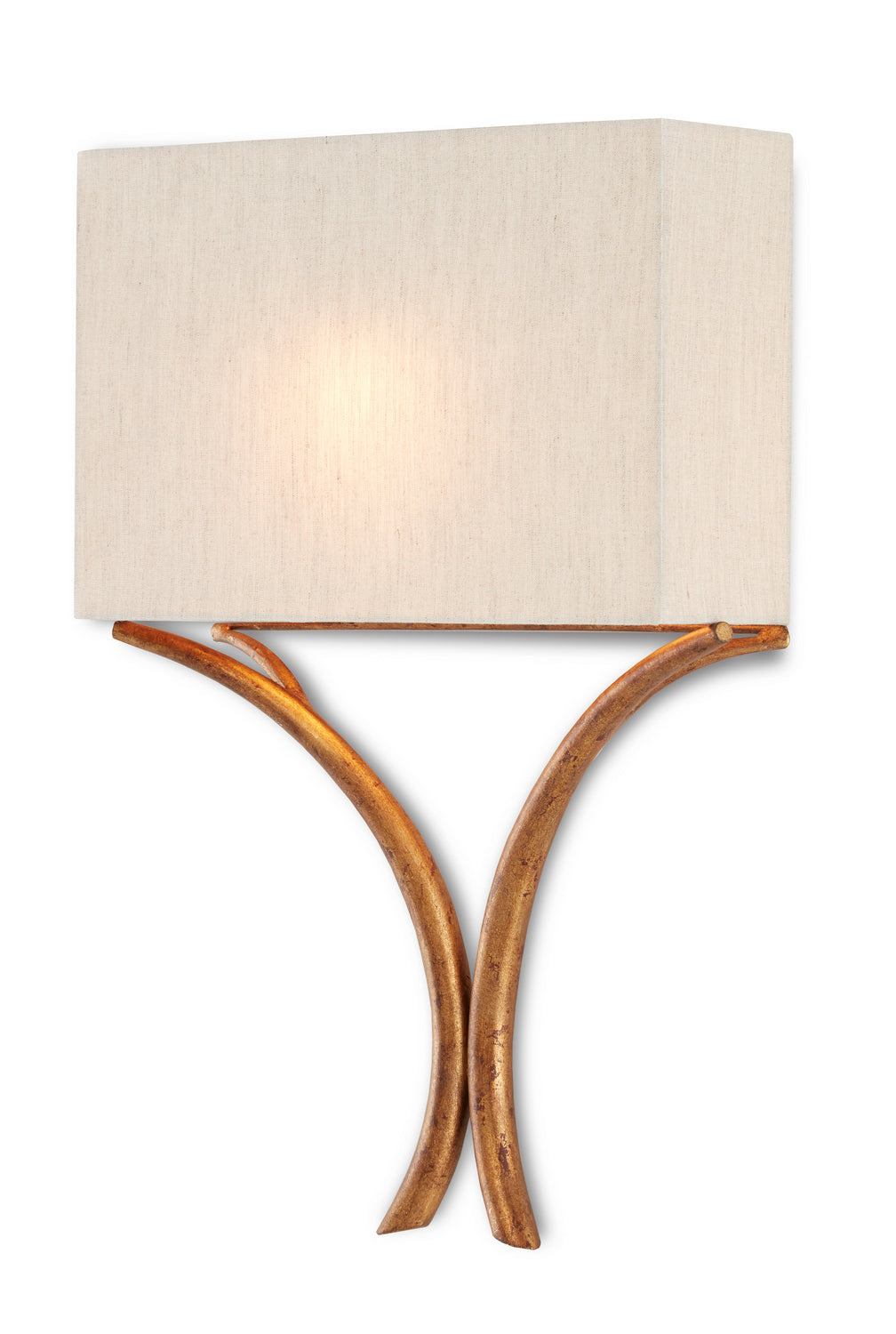 Currey and Company - 5901 - One Light Wall Sconce - Cornwall - French Gold Leaf