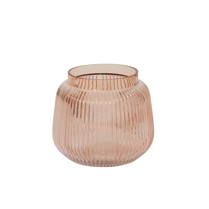 Design Shop Pink Ravish Vase, 5" X 4.75"