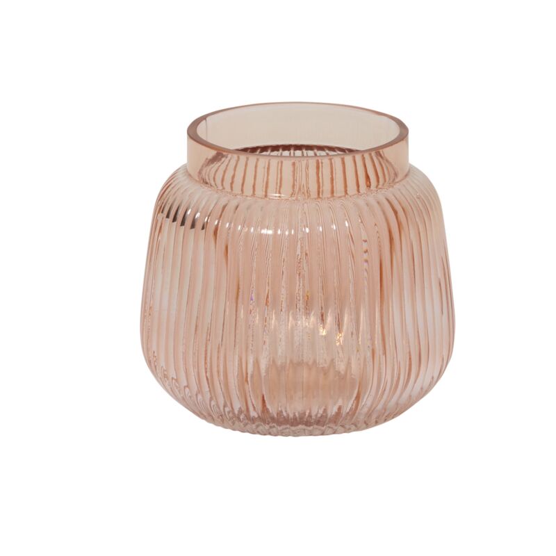 Design Shop Pink Ravish Vase, 6" X 6"