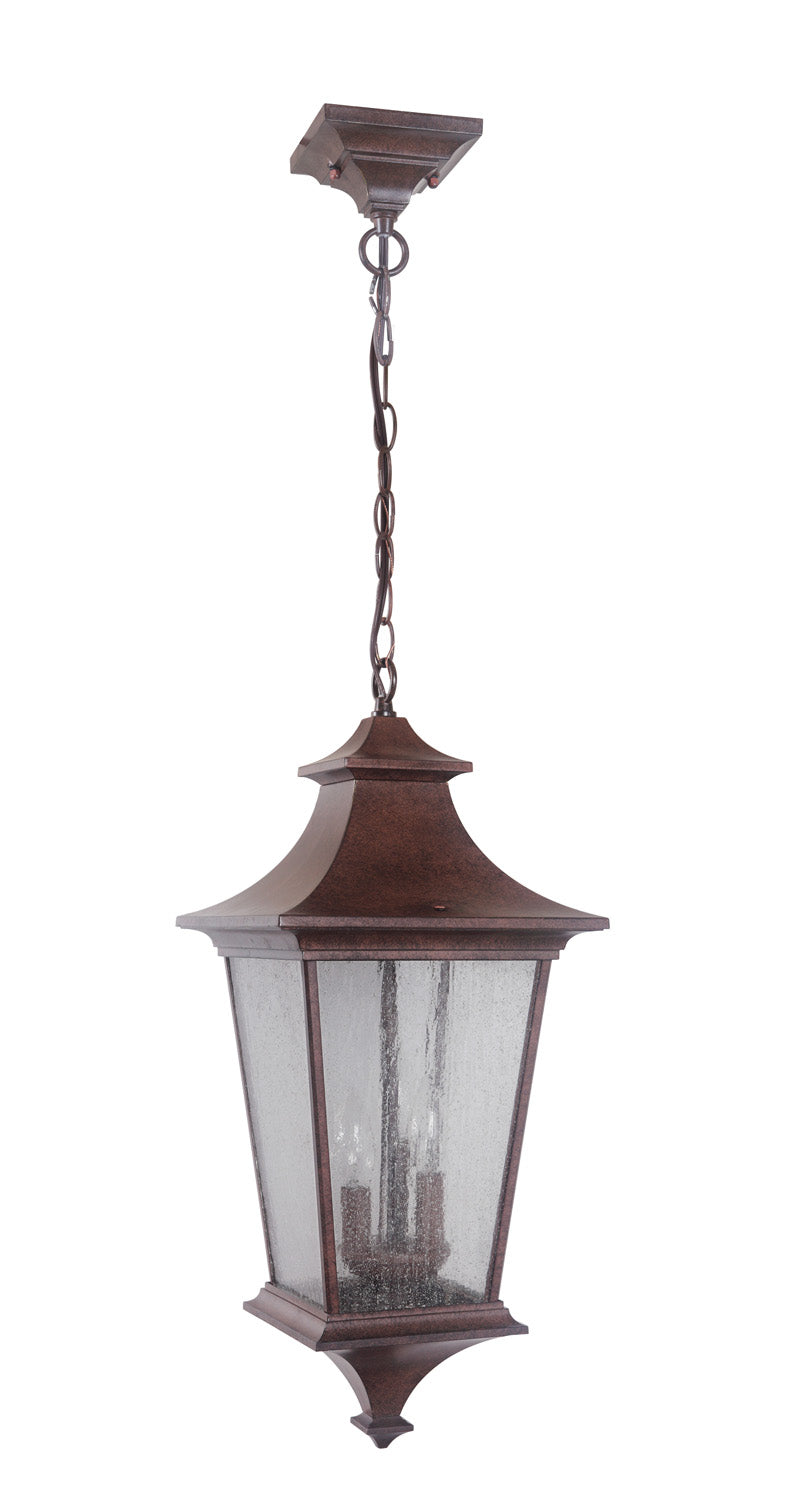 Craftmade Three Light Pendant from the Argent collection in Aged Bronze Textured finish