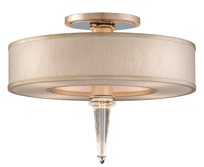 Corbett Lighting LED Semi Flush Mount from the Harlow collection in Warm Silver Leaf finish
