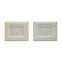 Design Shop Thank Heaven 4" x 6" Embroidered Photo Frame - Cotton/MDF/Glass, Set of 2.