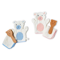 Design Shop Bath Time Bear Gift Set - Polyester/Cotton, Set of 2.