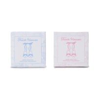 Design Shop Thank Heaven Pair of Baby Shoes Keepsake Ornament in Gift Box - Porcelain/Polyester, Set of 2.