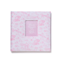 Design Shop Thank Heaven Animal Toile Fabric Cover Photo Album with Front Window in Gift Box Holds 100 4" x 6" Photos - Cotton/Paper, Set of 2.