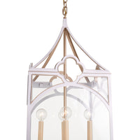 Chelsea House Quatrefoil Lantern - White