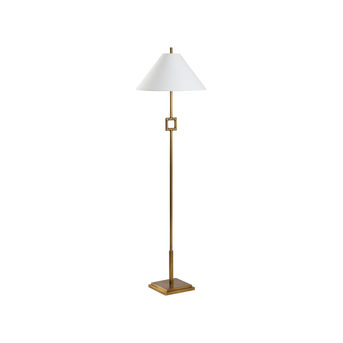 Chelsea House Overhill Floor Lamp - Aged Brass