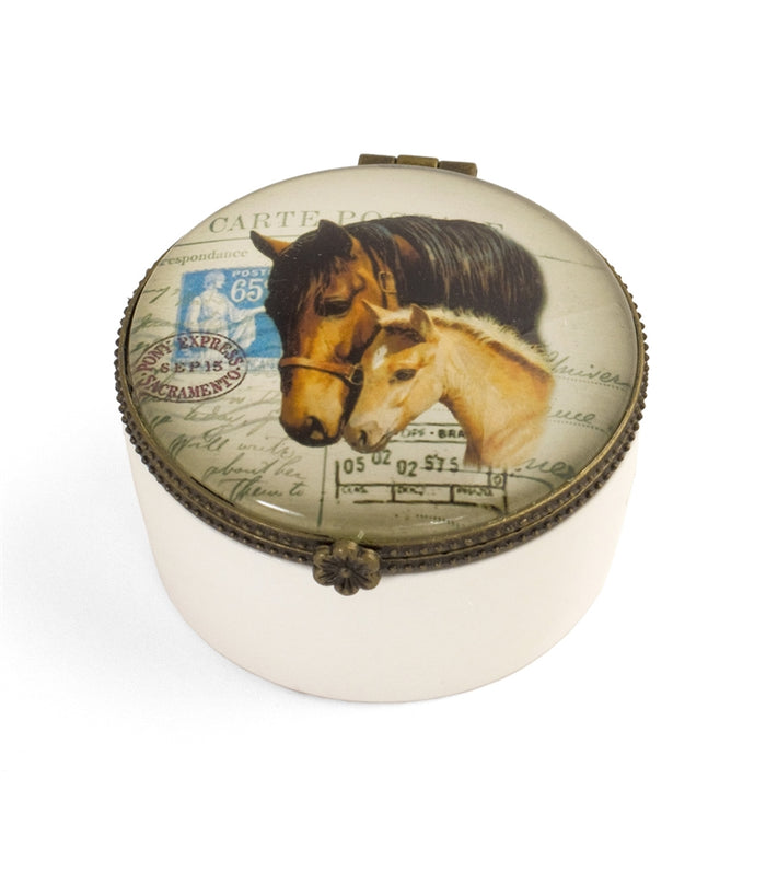Design Shop Horse Design Ceramic Keepsake Box