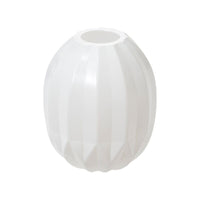 Design Shop White Candy Covered Budvase, 3.5" X 4.25".