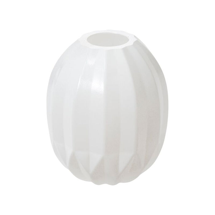 Design Shop White Candy Covered Budvase, 3.5" X 4.25".