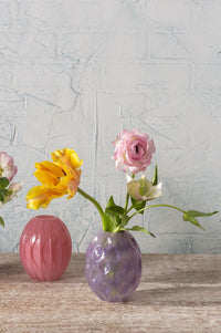Design Shop Purple Candy Covered Budvase, 3.5" X 4.25".