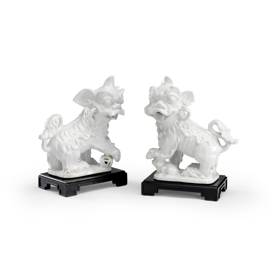 Chelsea House White Chinese Dogs (Pr)