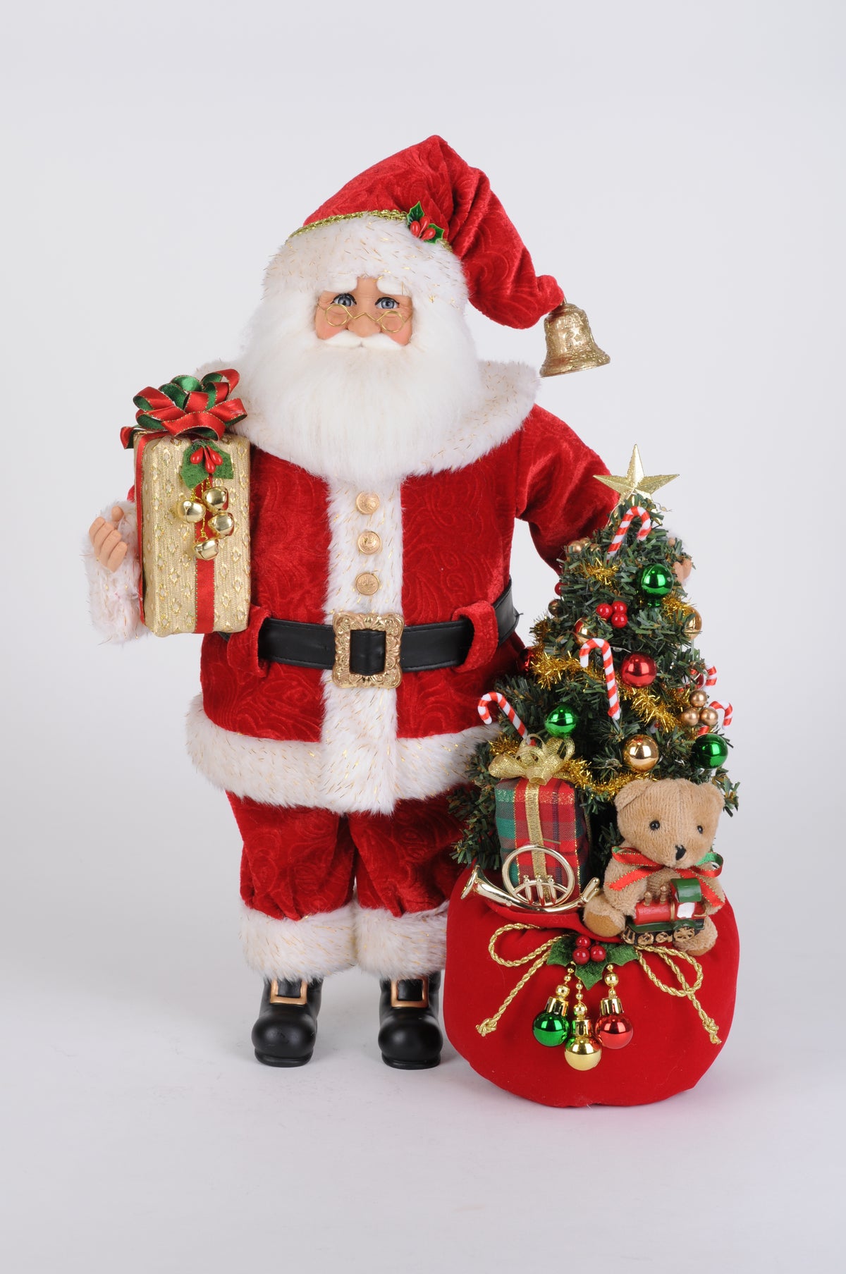 Karen Didion Lighted Santa Bearing Gifts- Revised