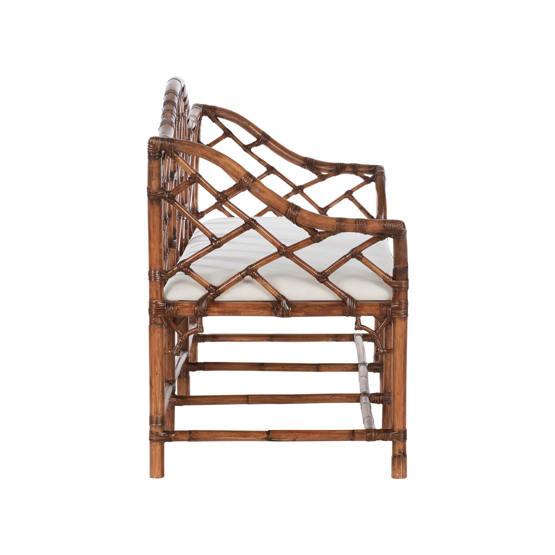 Chelsea House Chippendale Bamboo Settee -Brown