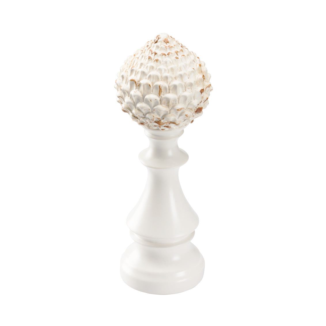 Chelsea House Artichoke Finial - White (Lg)