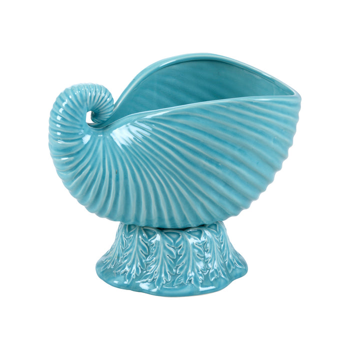 Wildwood Concha Cachepot - Aqua
