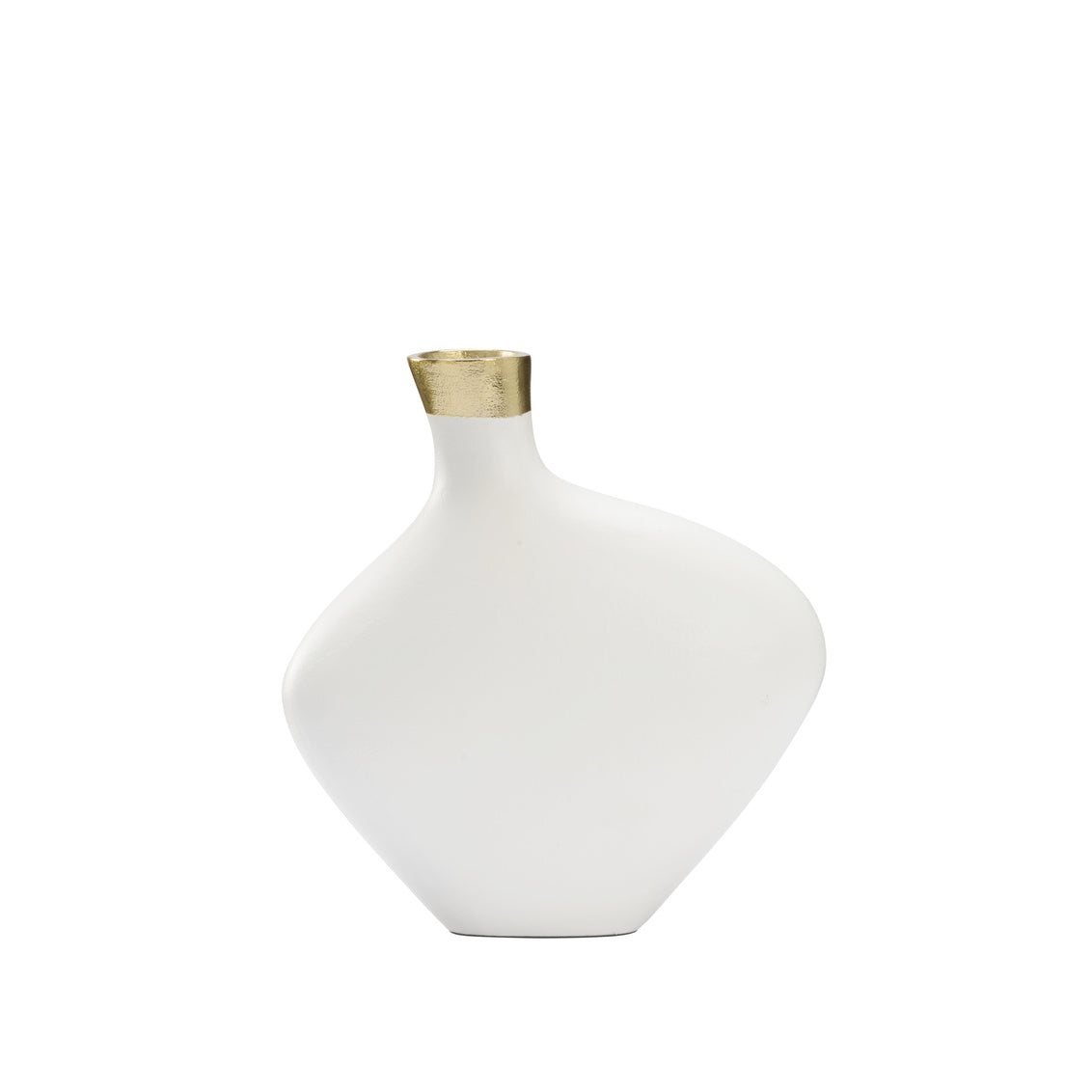 Chelsea House Asymmetric Vase - White (Sm)
