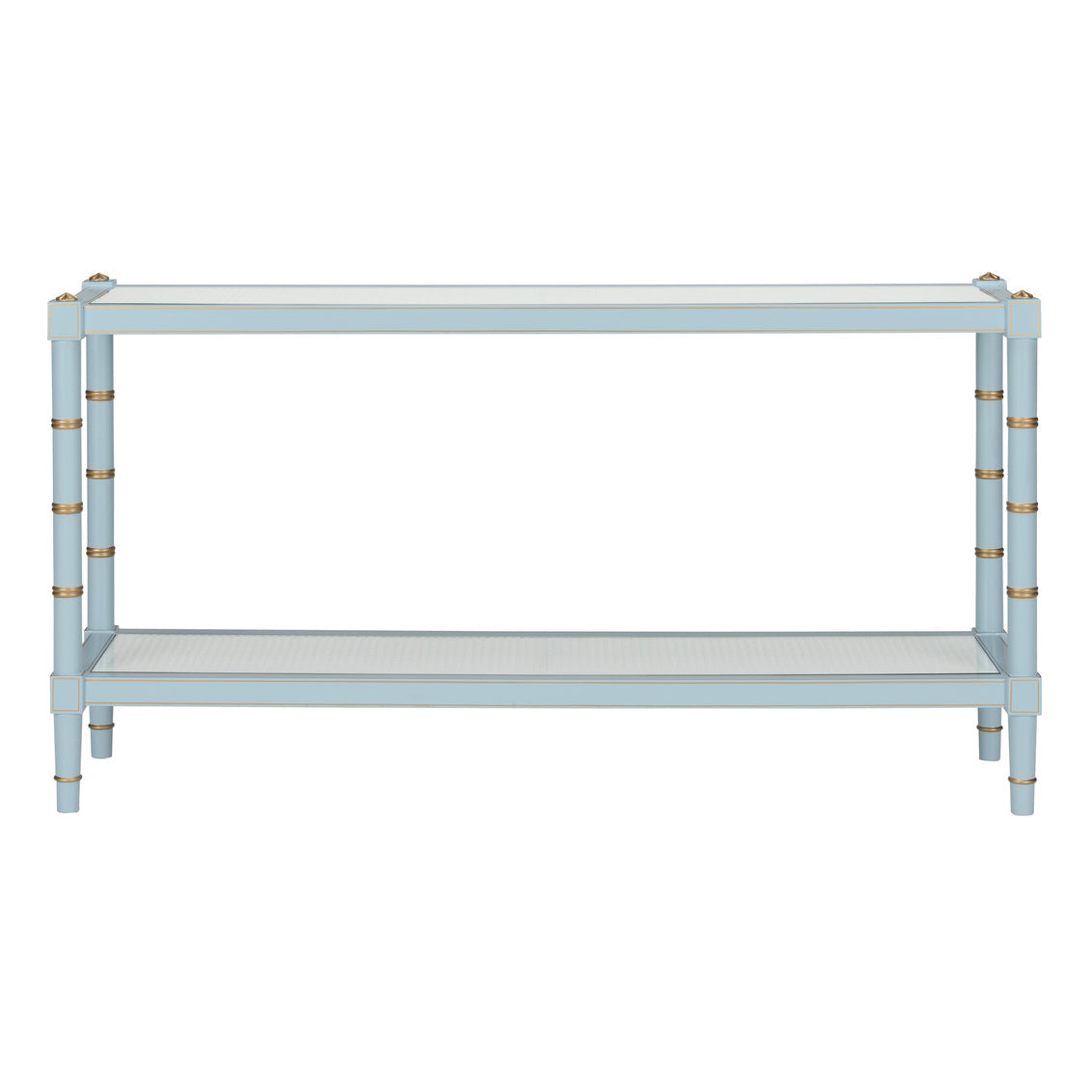 Chelsea House Conner Cane Console - Blue
