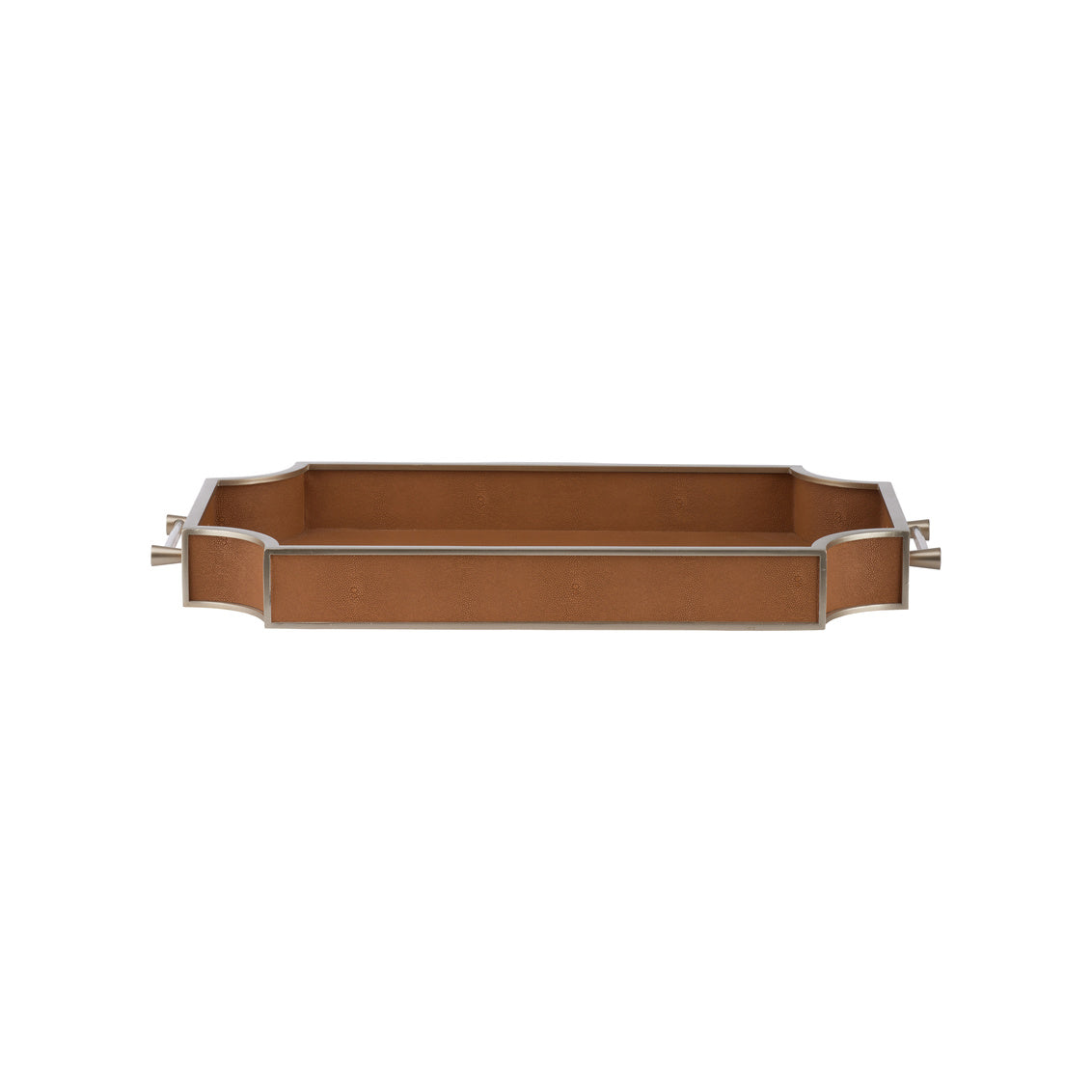 Chelsea House Shagreen Tray - Brown