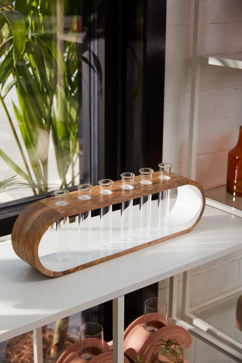 Design Shop Off-White Kennedy Propagation Stand, 20" X 7.75".