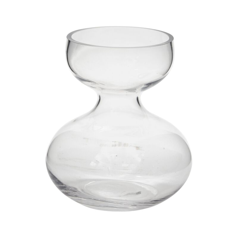Design Shop Clear Ashby Vase, 6.75" X 8".