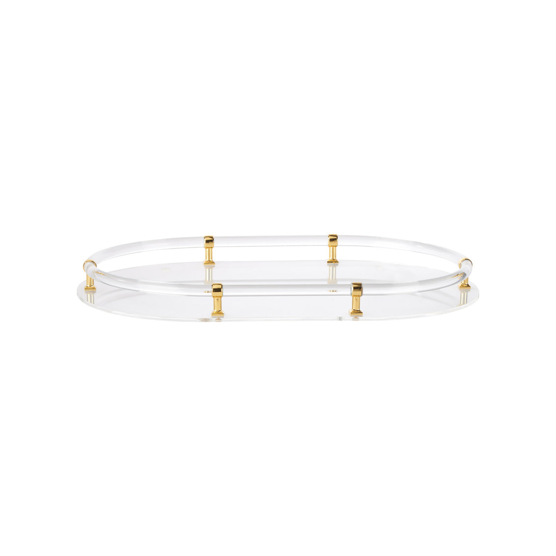 Chelsea House Acrylic Oval Tray - Gold