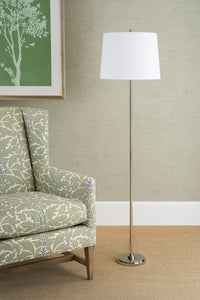 Chelsea House Underwood Floor Lamp - Polished Nickel