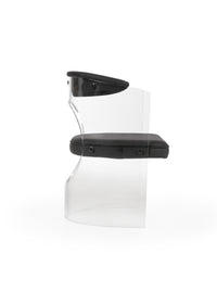 Wildwood Baran Barrel Back Acrylic Chair - Black